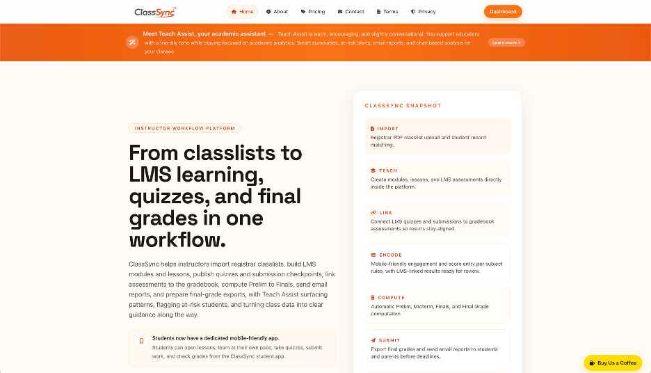 ClassSync project preview