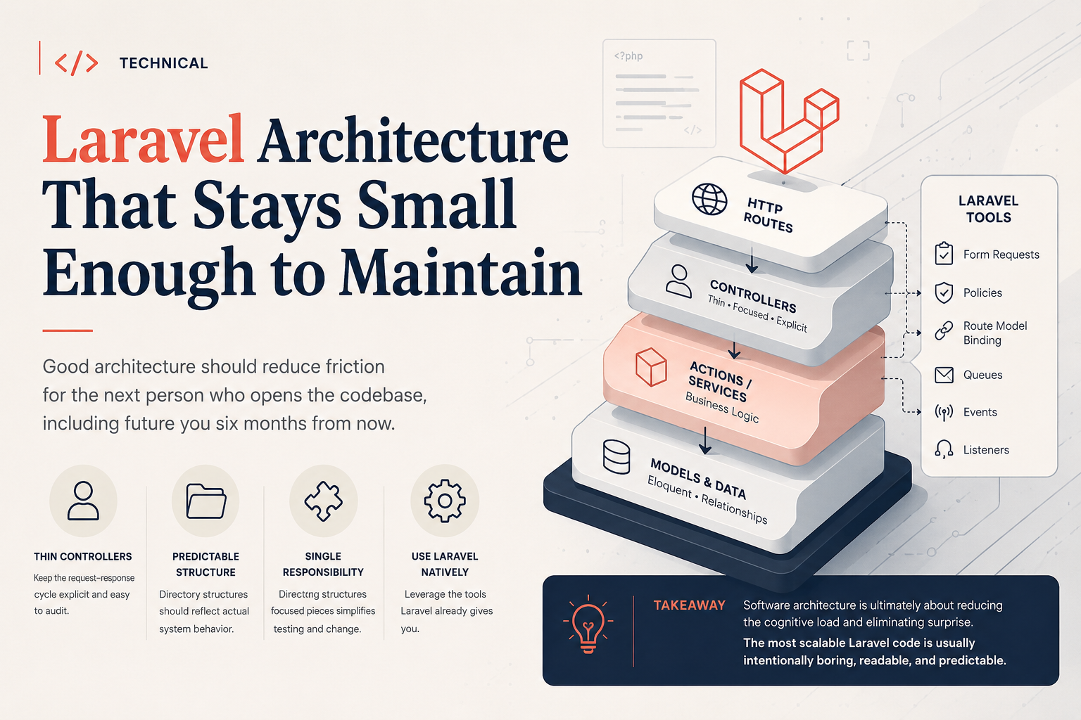 Laravel Architecture That Stays Small Enough to Maintain