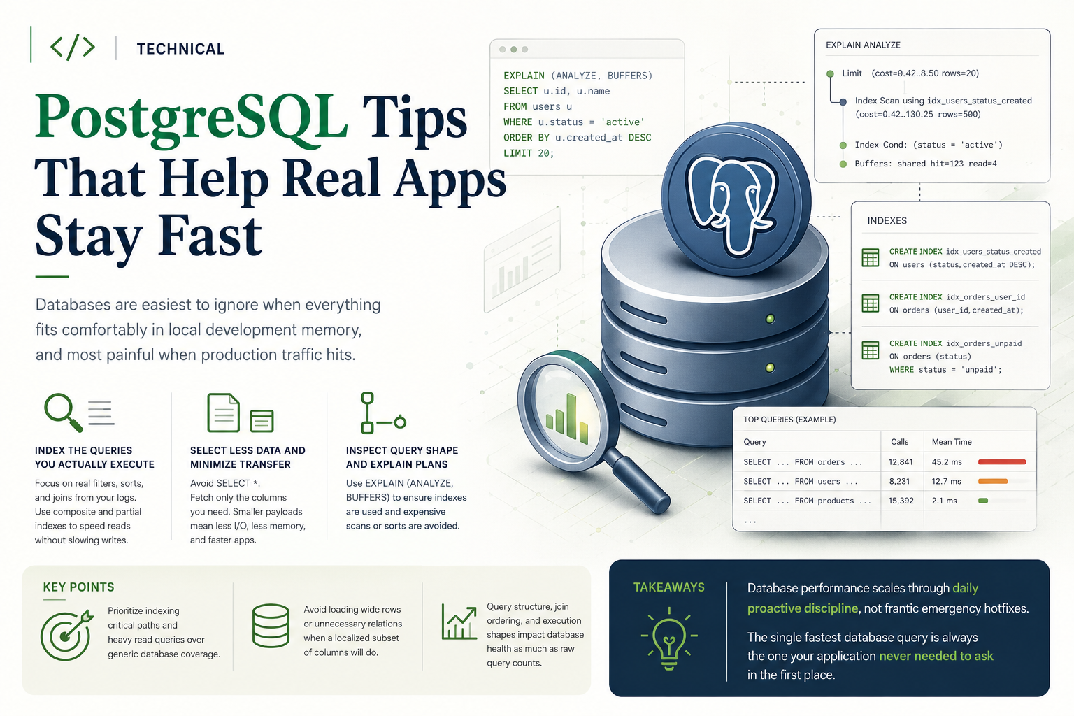 PostgreSQL Tips That Help Real Apps Stay Fast